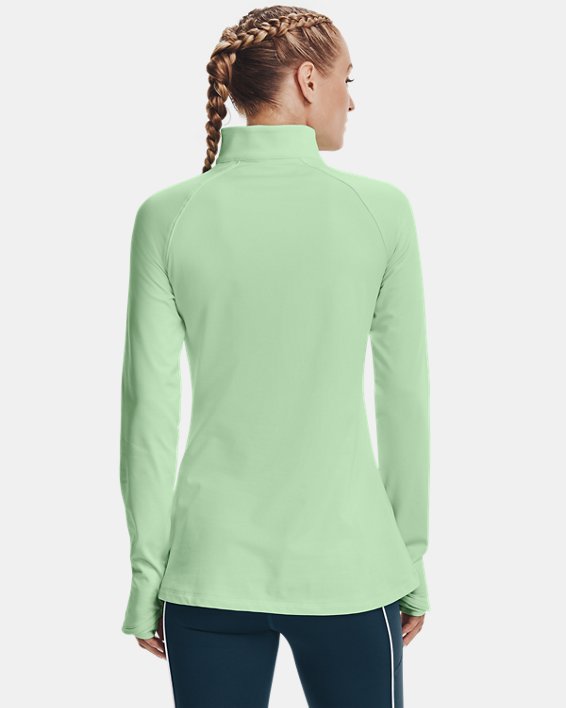 Women's ColdGear® ½ Zip in Green image number 1